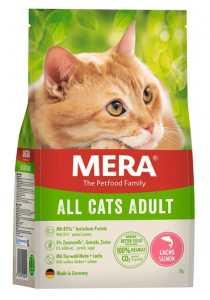 MERA CATS All Adult Lachs, karma dla dorosłych kotów wszystkich ras z łososiem 2 kg + 400 g prezent