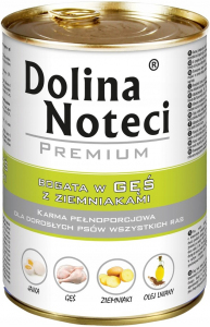 Dolina Noteci Premium Adult Dog 400g Gęś z Ziemniakami