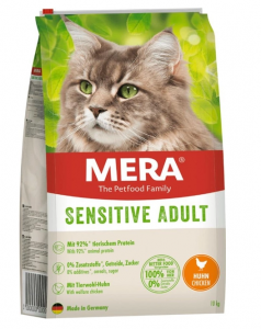 MERA CATS Sensitive Adult Huhn, karma dla dorosłych kotów z z wrażliwym trawieniem, z kurczakiem, 2 kg + 400 g prezent