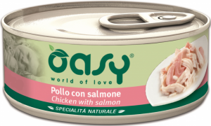 OASY NATURAL PUSZKA - KURCZAK Z ŁOSOSIEM 70G