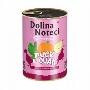 Dolina Noteci Superfood Adult 400g Kaczka z Przepiórką Mokra Karma dla psa