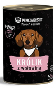 P.Z. Karma mokra dla psa Królik z Wołowiną 400g