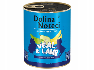 Dolina Noteci Superfood Adult 800g Cielęcina i Jagnięcina Mokra Karma dla psa