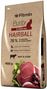 Fitmin cat Purity Hairball sucha karma dla kota 400 g