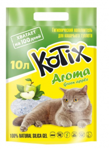 Silica Gel Cat Liter KOTIX, 10 l (4 kg), Apple