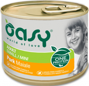 OASY ONE PROTEIN - ADULT MINI 200 G WIEPRZOWINA