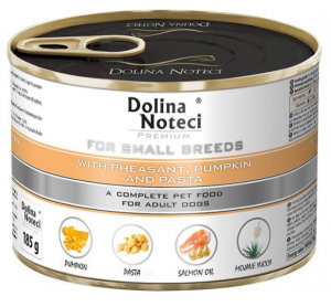 Dolina Noteci Premium Adult Small 185g Bażant z Dynią i Makaronem Mokra Karma dla psa