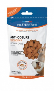 FRANCODEX Przysmaki zapobiegające nieprzyjemnym zapachom sierści, moczu i trawienia, dla gryzoni 50
