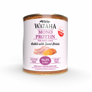 WATAHA MONO PUSZKA DLA PSA 94,5% KRÓLIK Z BATATAMI 800G