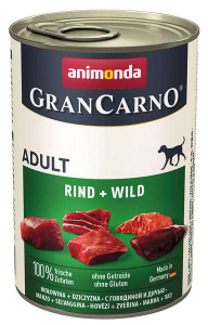 ANIMONDA GranCarno Pies 400g Adult wołowina dziczyzna 82-736