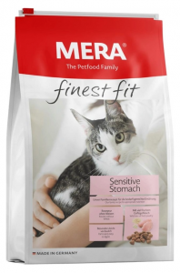 MERA FINEST FIT Sensitive Stomach, karma dla wrażliwych kotów, ze świeżym mięsem drobiowym i rumiankiem, 1,5 kg + 200 g MERA SNACKS