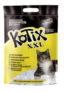 Silica Gel Cat Liter KOTIX, 10 l (4 kg), Blue color