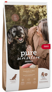 MERA PS Senior Truthan&Reis, karma dla starszych psów z indykiem i ryżem, 1 kg + 200 g present