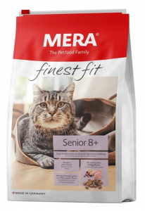 MERA FINEST FIT Senior, karma dla starszych kotów (8+) ze świeżym mięsem drobiowym i dzikimi jagodami, 400 g