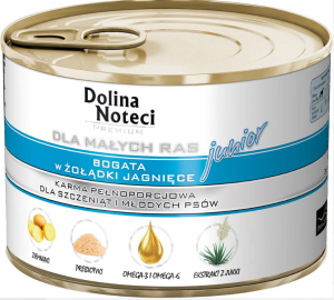 Dolina Noteci Premium Junior Small 185g Żołądki Jagnięce Mokra Karma dla szczeniaka