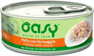 OASY NATURAL PUSZKA - KURCZAK Z SEREM 70G