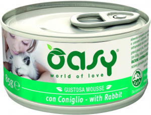 OASY NATURAL PUSZKA - MOUSSE KRÓLIK 85G