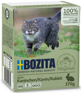 Bozita kawałeczki w sosie z królikiem dla kotów w Tetra Recart 370g