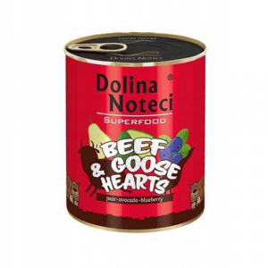 Dolina Noteci Superfood Adult 800g Wołowina i Serca z Gęsi Mokra Karma dla psa