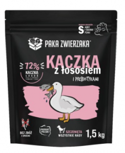 P.Z. Karma sucha dla psa Kaczka z Łososiem  1,5 kg