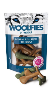 WOOLF gryzaki Dental fishbone (mały) 200 g
