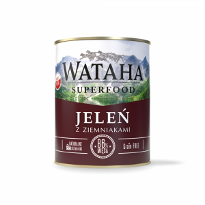 Wataha puszka 86% jelenia z ziemniakami 850g