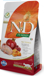 N&D CAT PUMPKIN NEUTERED QUAIL & POMEGRANATE 5 kg