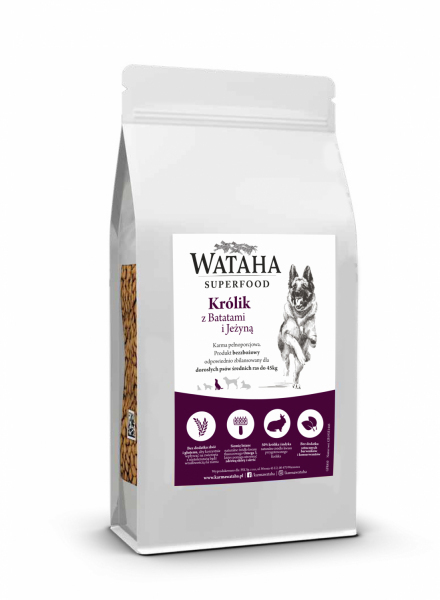 Wataha GRAIN FREE Superfood adult do 45kg królik z batatami i jeżyną GFR