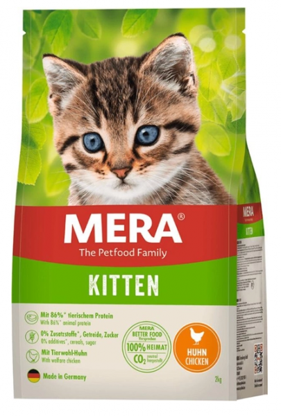 MERA CATS Kitten Huhn, karma dla kociąt z kurczakiem, 2 kg + 400 g prezent